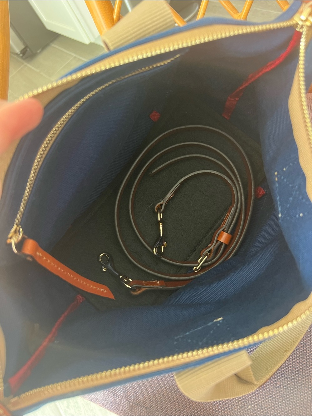 Dooney & Bourke Crossbody Canvas Satchel 20 - Picture 3 of 5